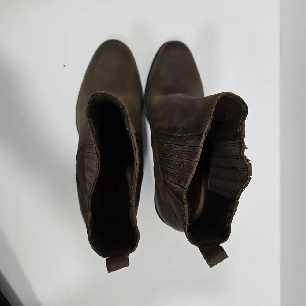Lucky Brand Wilano Womens Boots Brown Leather Size 9.5M